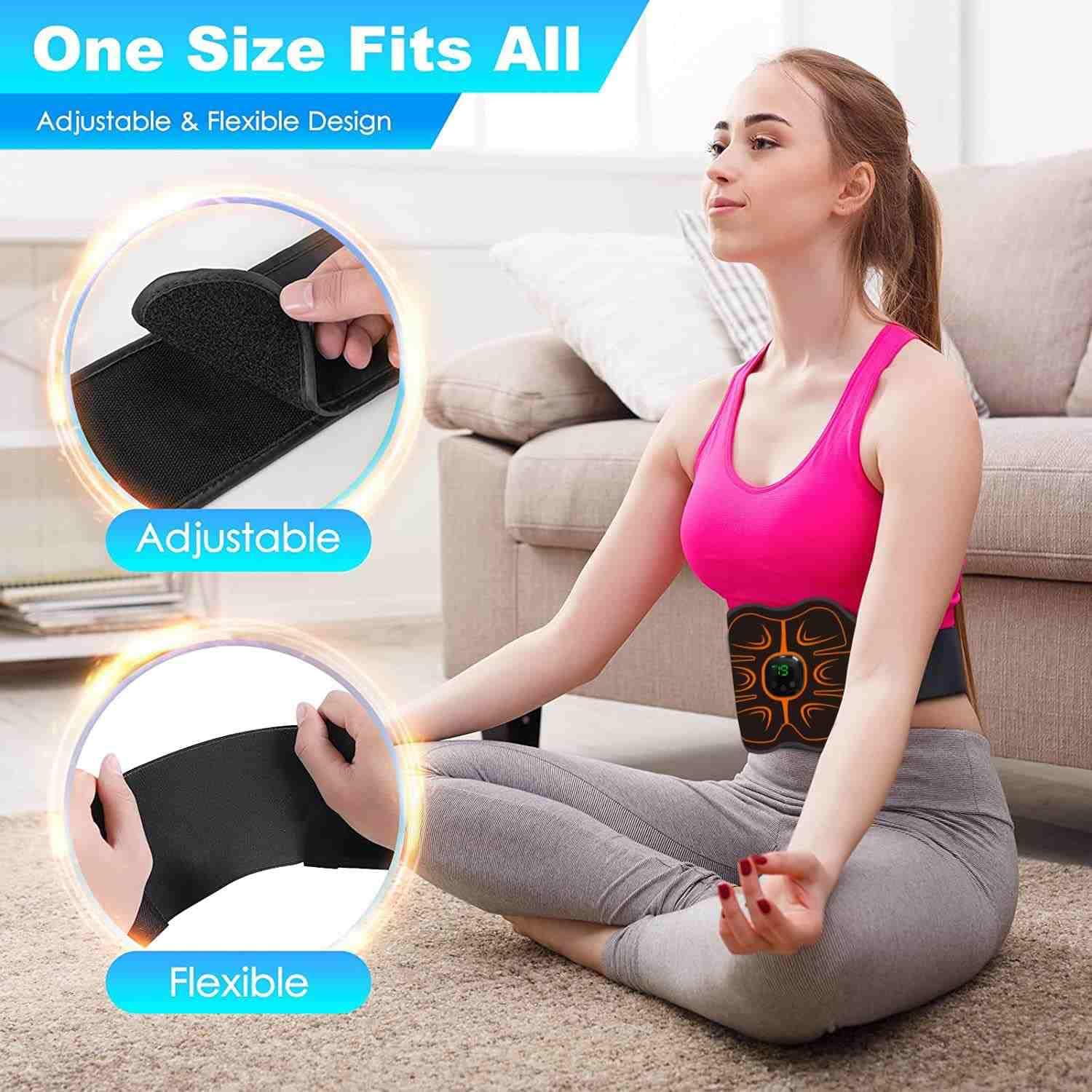 Elettrostimolatore Muscolare, ABS Trainer/Toner per Addome/Braccio/Vita/Gambe, Elettrostimolatore per Addominali