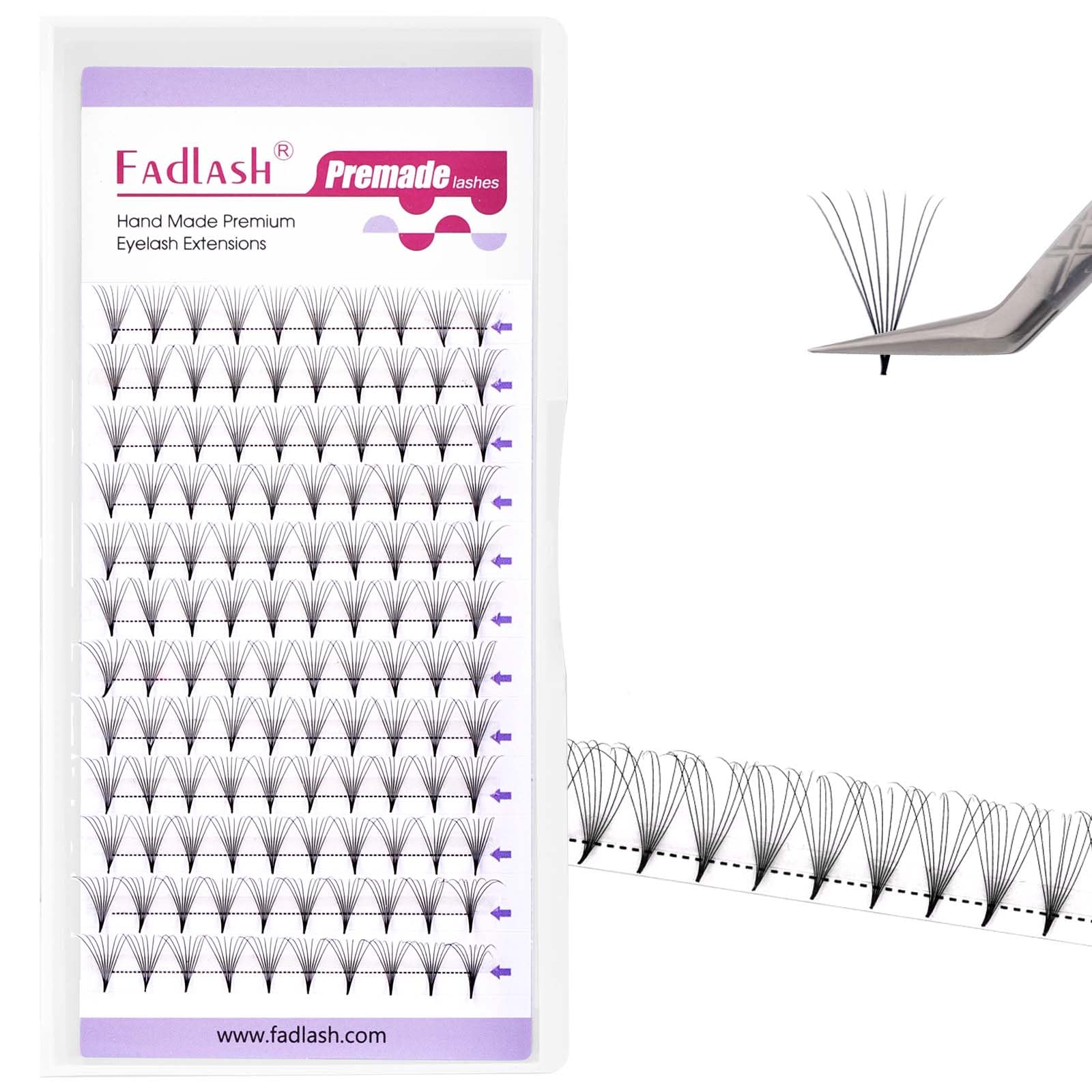 Volumen Ruso 10D 0.07mm C Curl 15mm Prefabricados Extensiones de Pestañas Volume Lashes Extension Ruso Pestañas — view 47