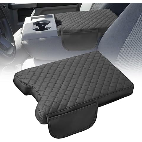 Car Center Console Cover Compatible with Ford F150 2015-2025 F250 F350 F450 2017-20...