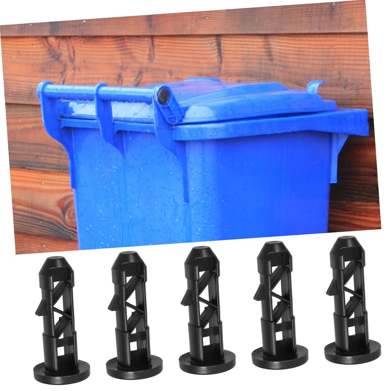 5pcs Trash Can Accessories Plastic Plugs for Dustbin Lid Connecting Shafts Practical Bin Cover Plugs
