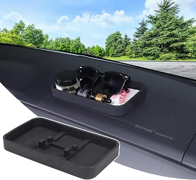 Center Console Dashboard Storage Box Compatible with Honda Pilot 2008 2009 2010 Accessories Dashboard Anti-Slip Silicone Organizer Tray Phone Holder