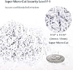 WOLVERINE 8-Sheet Super Micro Cut High Security Level P-5 Ultra Quiet Paper/Credit Card Home Office Shredder with 4.5 gallons Pullout Waste Bin SD9101 (White)