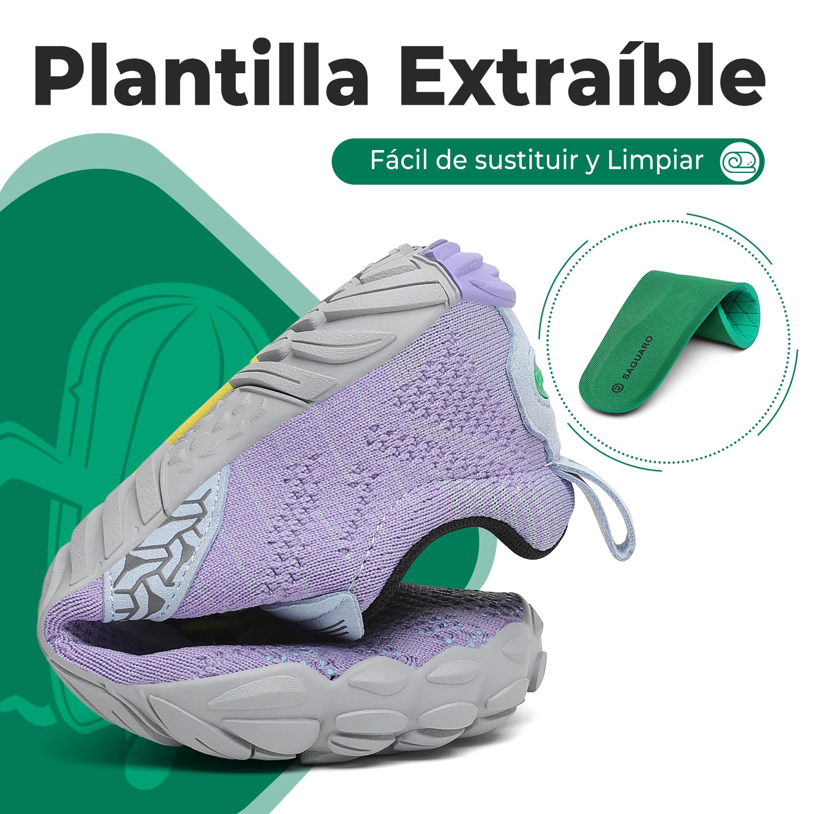 SAGUARO Punto Barefoot Zapatillas Minimalistas Hombre Mujer Gr.36-48 — view 6