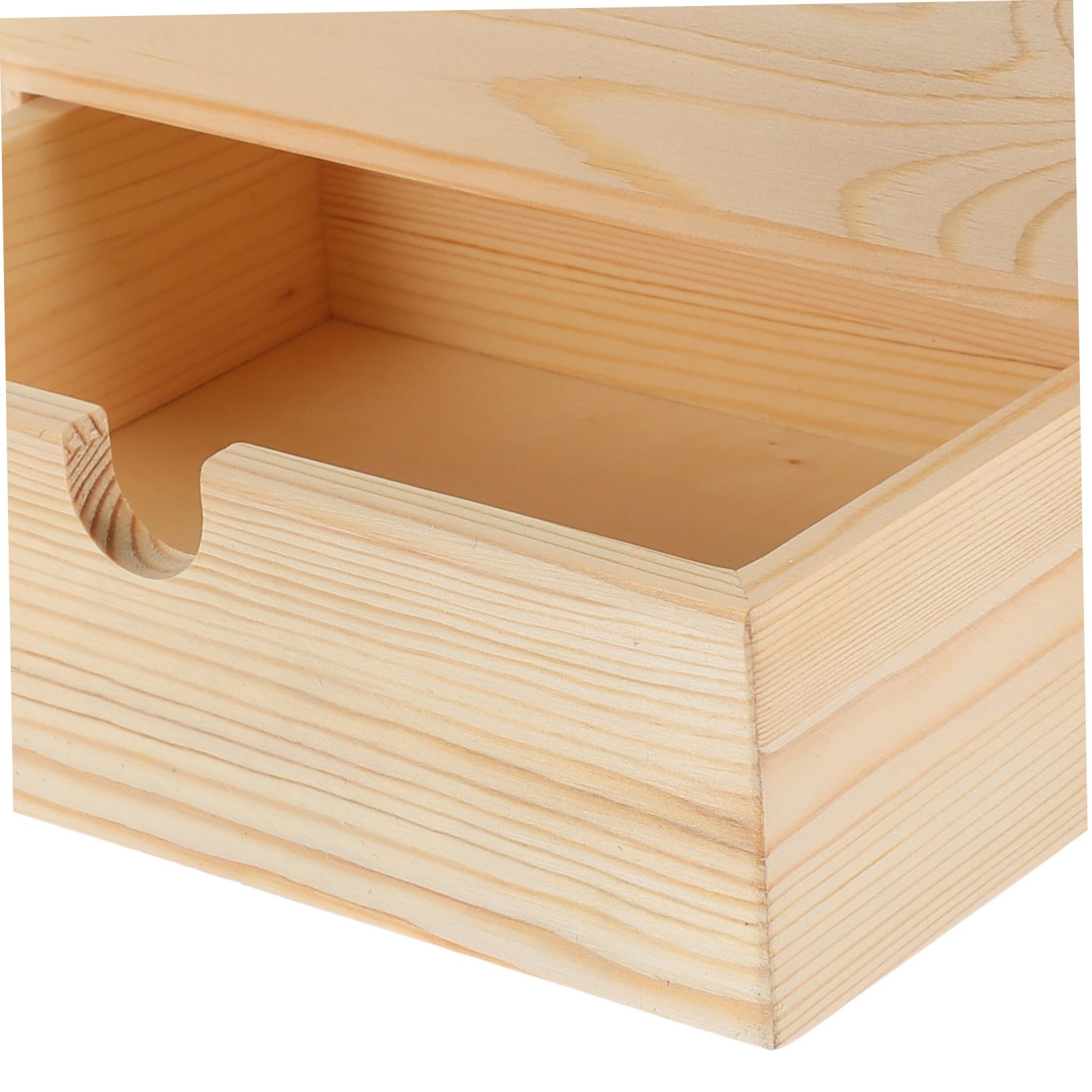 VILLCASE Organizer in Legno con Cassetti Doppio per Cancelleria e Trucco Cassettiera da Scrivania Compatta e Versatile Contenitore in Stile Naturale per Gioielli e Piccoli Oggetti