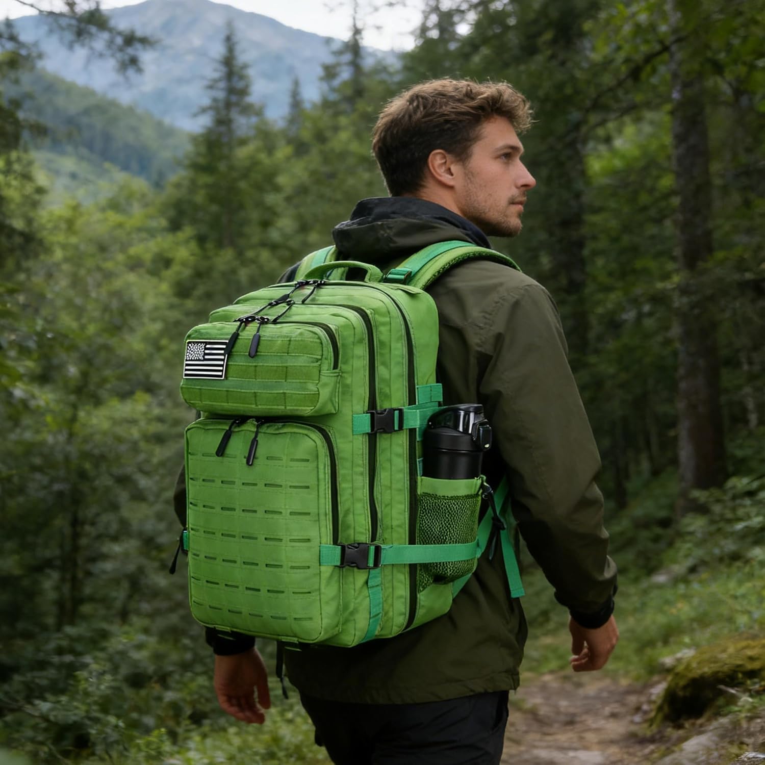 Military Tactical Backpack 45L/25L 3 Day Assault Pack Molle Daypack Hiking Backpack for Men and Women - Image 7