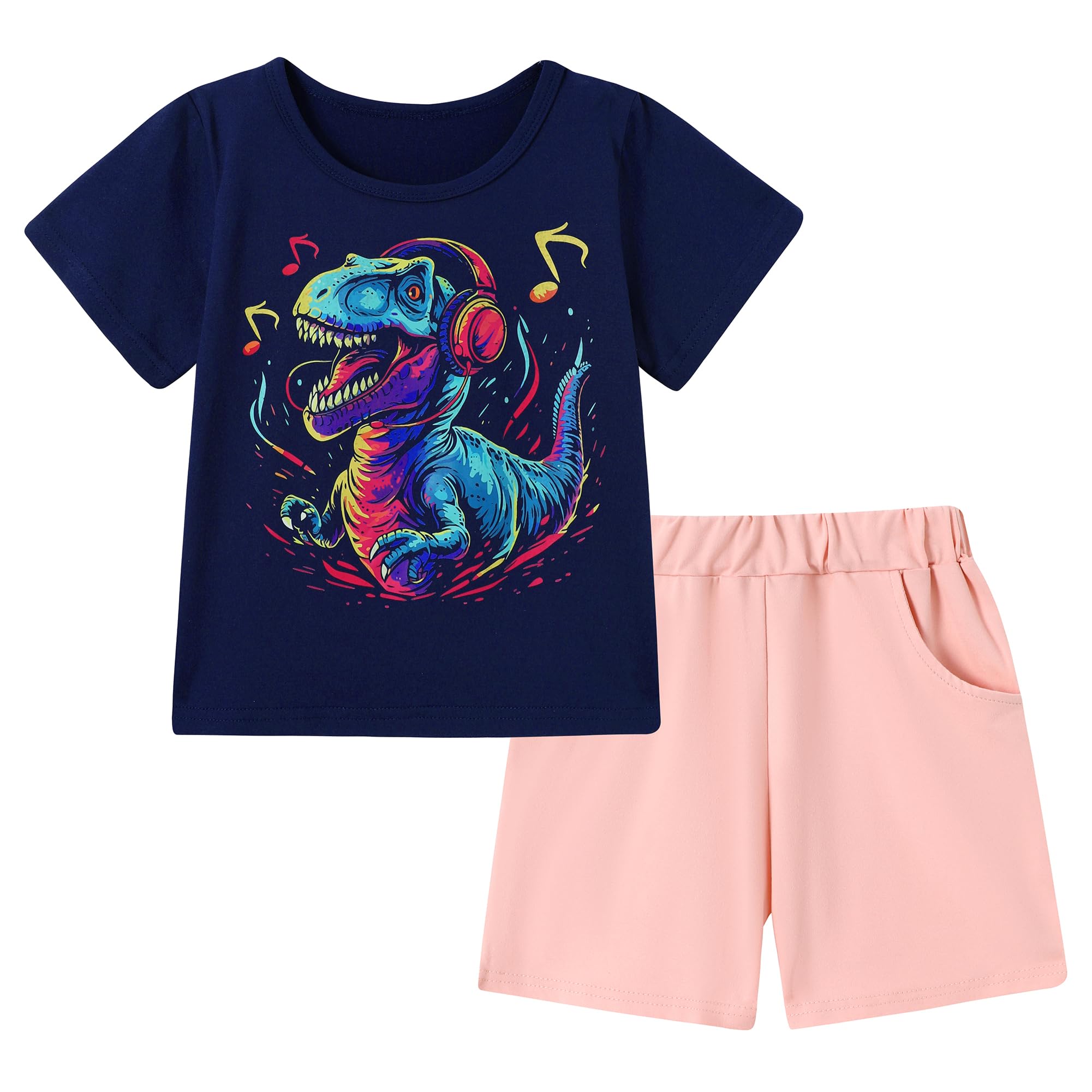 ZOEREA Toddler Boy Clothes Kids Summer Short Sleeve T-Shirt and Shorts Outfit 2 Piece Sweatsuit Clothing Set 2-7T