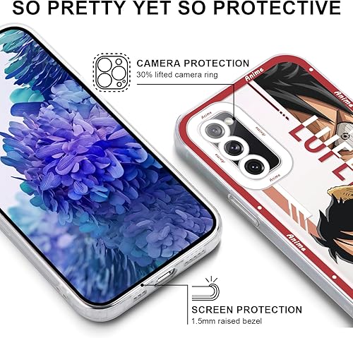 Miniatura 4 de 2 fundas transparentes de anime japonés para Samsung Galaxy A13 5G, transparentes de 6.5 pulgadas, estampado de cómics de manga genial, fundas de