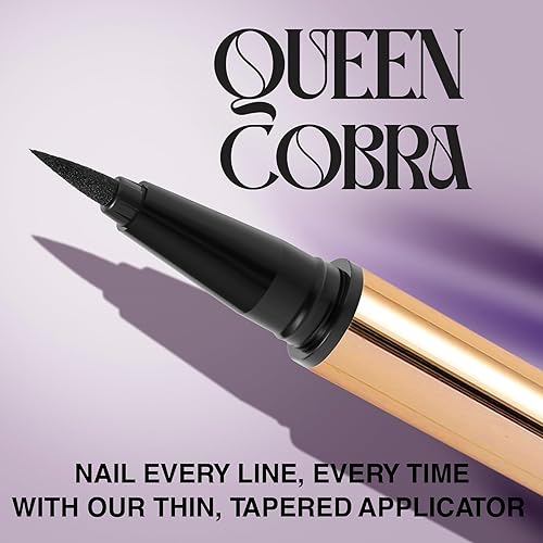 Miniatura 4 de SELESTIA BEAUTY Delineador de ojos líquido Queen Cobra  Lápiz delineador de ojos duradero e impermeable  Delineador de ojos negro para uso durante