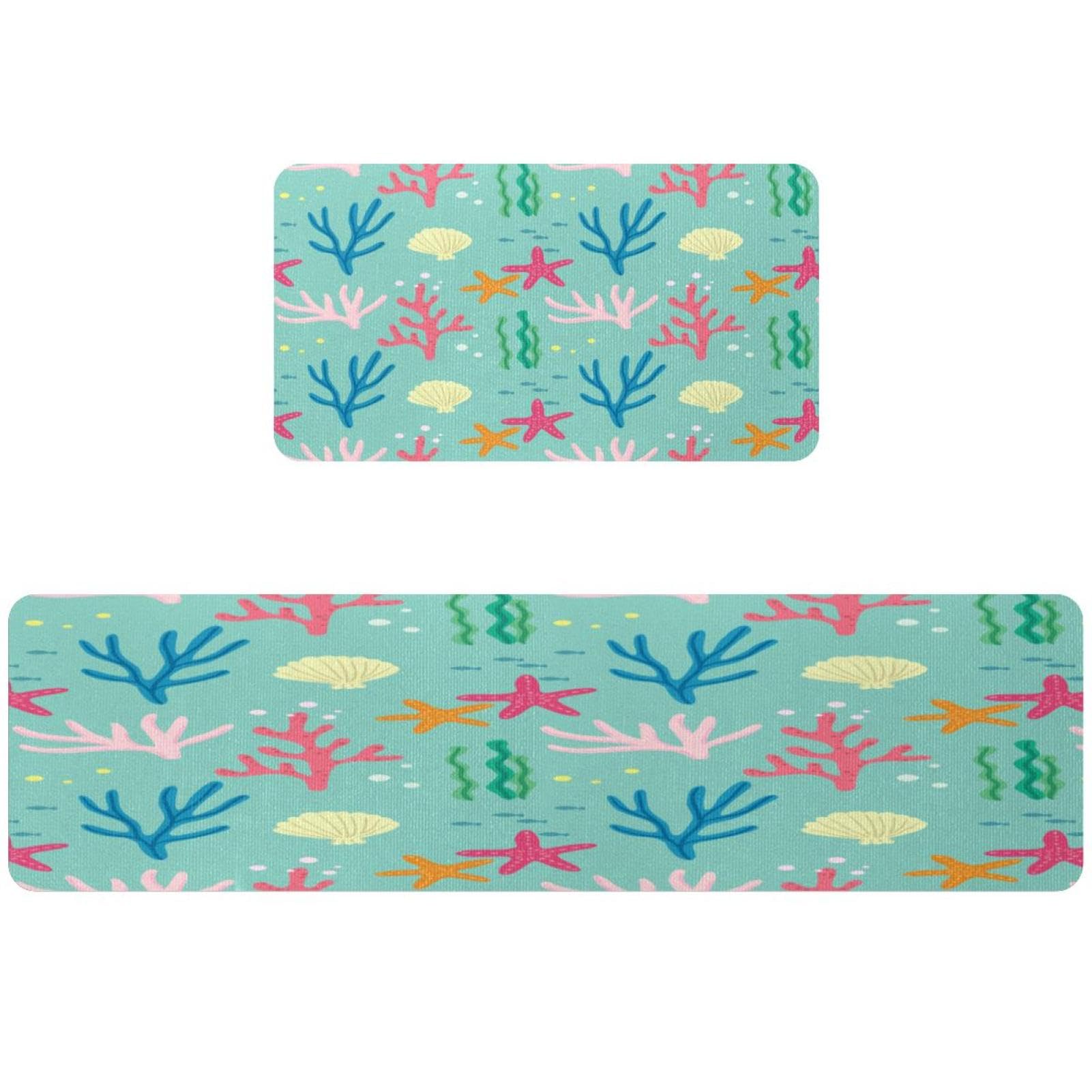 Tapis de cuisine antidérapant lot de 2 lavable et absorbant pour sol sécurisé