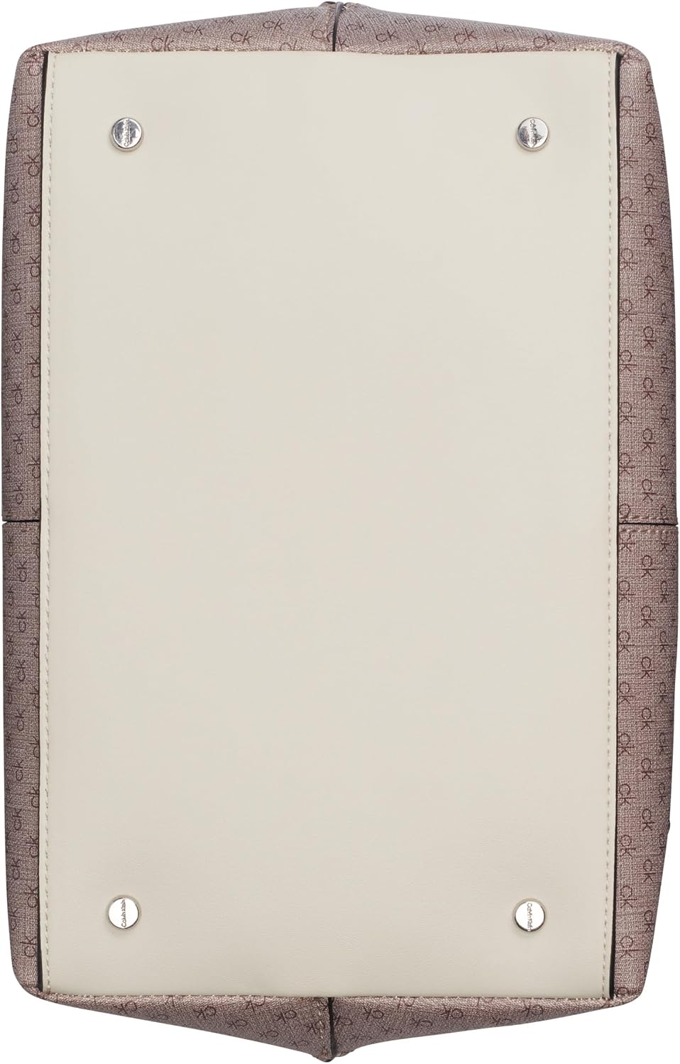 Calvin Klein Women's Granite Geometric Satchel – 2 in 1, Vegan Leather, 2 Pockets