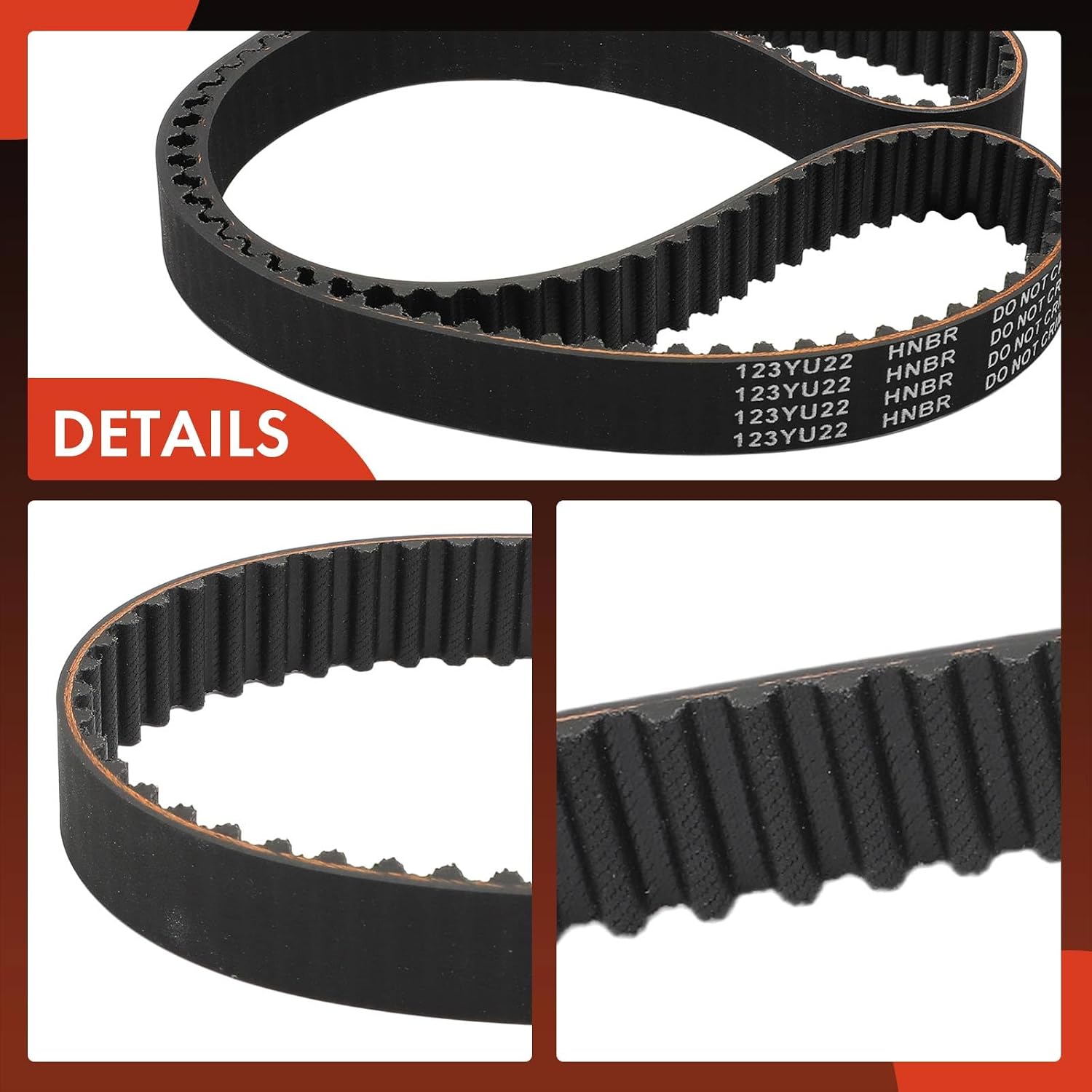 A-Premium Engine Timing Belt Compatible with Mazda Protege 1998-2003, 1.5L 1.6L