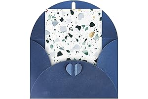 Terrazzo Marble Pastel Pearlescent Holiday Card