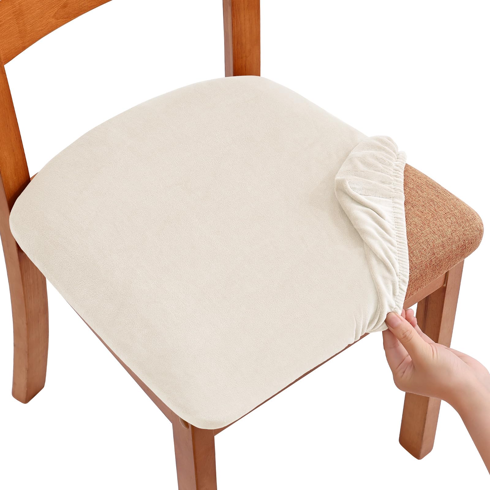 Velvet Dining Chair Covers - Set of 6 -8 Velvet Dining Chair Covers - Set of 6 -8