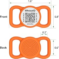 Vista 2 de WhoseID Etiqueta para perro con código QR con NFC, etiqueta de identificación personalizada de mascota, etiqueta de identificación de perro