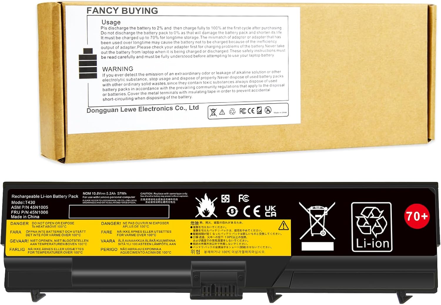 Batería para Laptop Fancy Buying 57Wh 11.1V