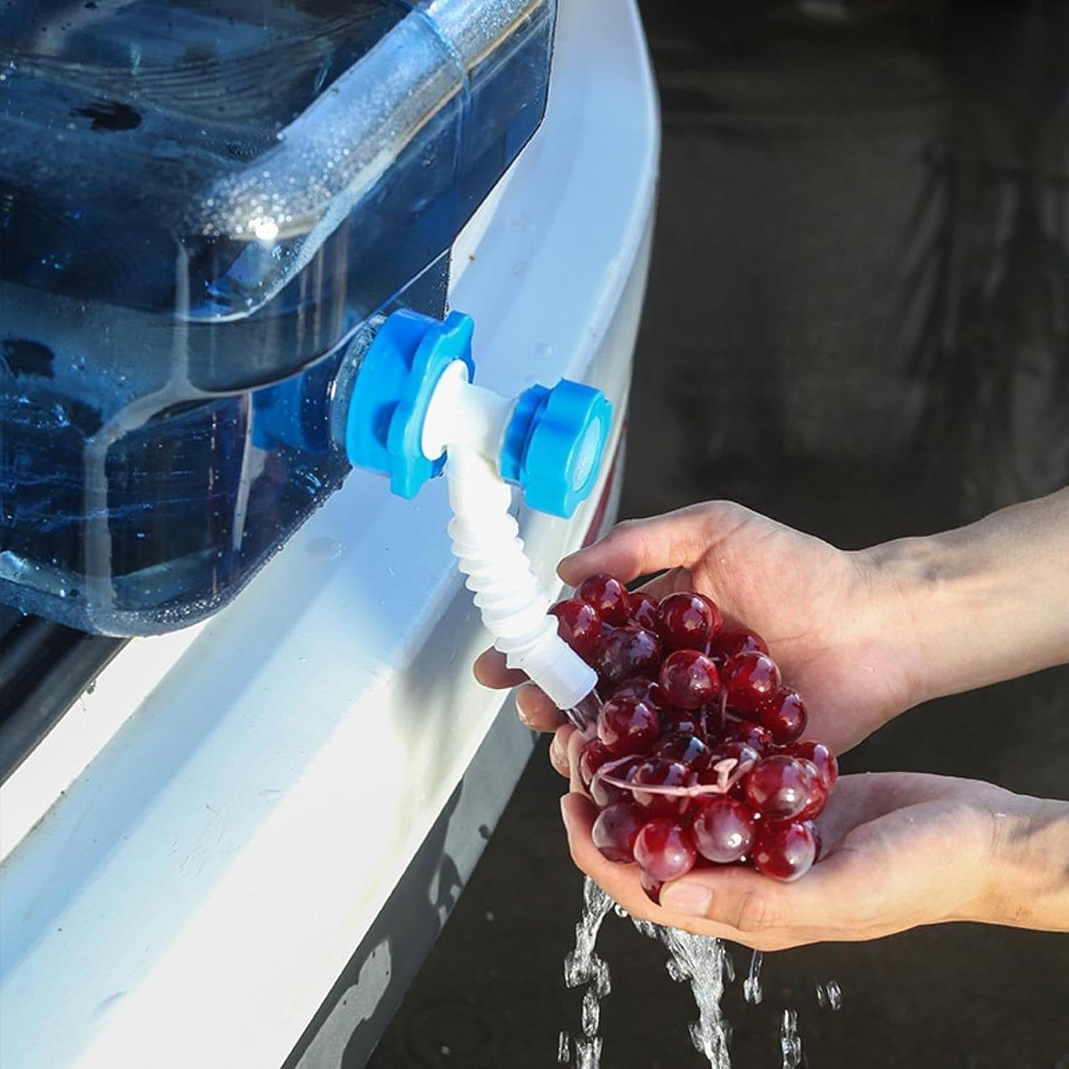 Camping Water Container with Faucet 15 L Portable Water Tank Large Water Storage Jug Water Carrier for RV Handwashing Driving