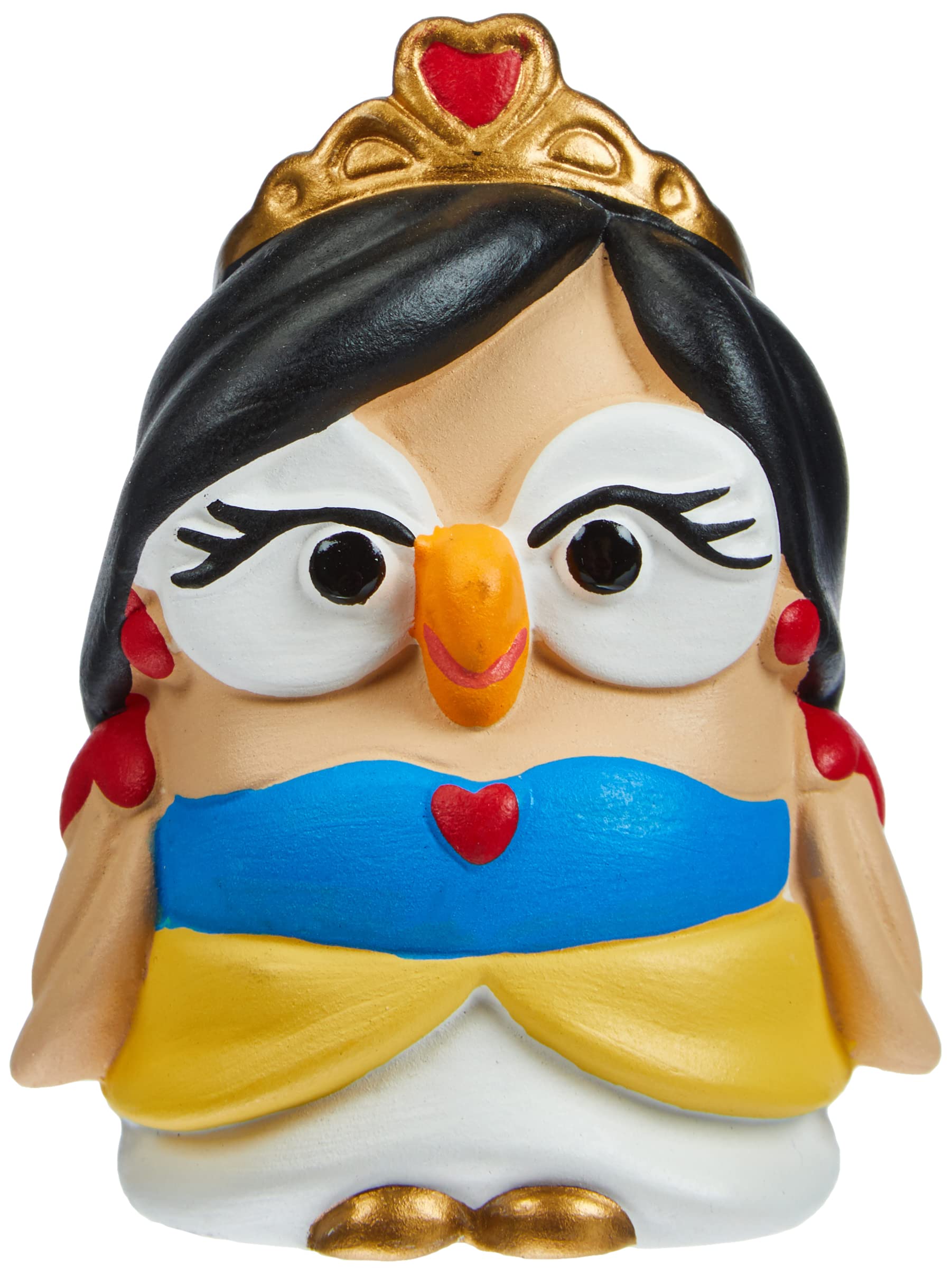 Figurine princesse en céramique multicolore idée cadeau