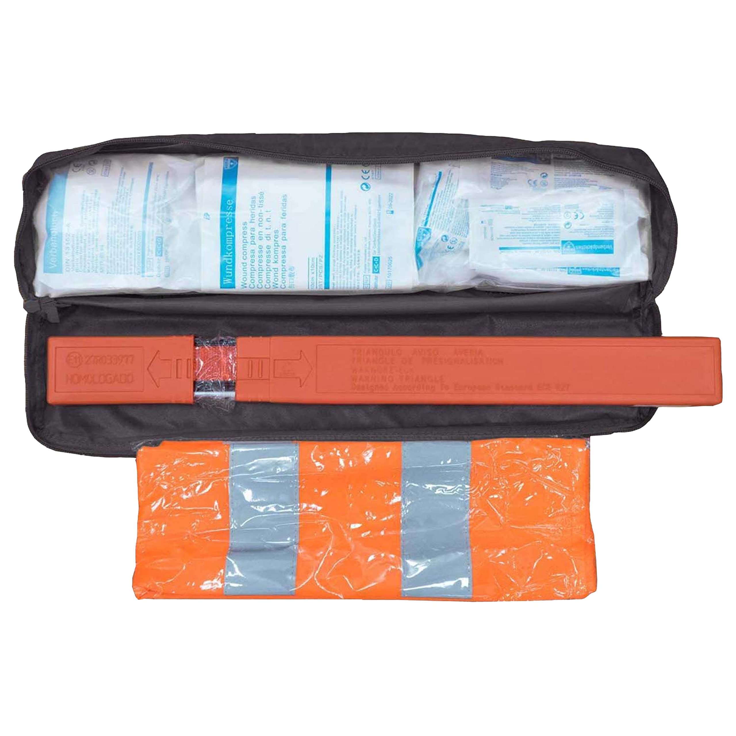 Borsa Combinata Auto Thomatex 3 In 1 - Pronto Soccorso, Triangolo E Giubbotto Sicurezza - Foto 11