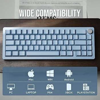 Amazon.com: EPOMAKER Tide65 Upgraded QMK/VIA Wireless Gaming