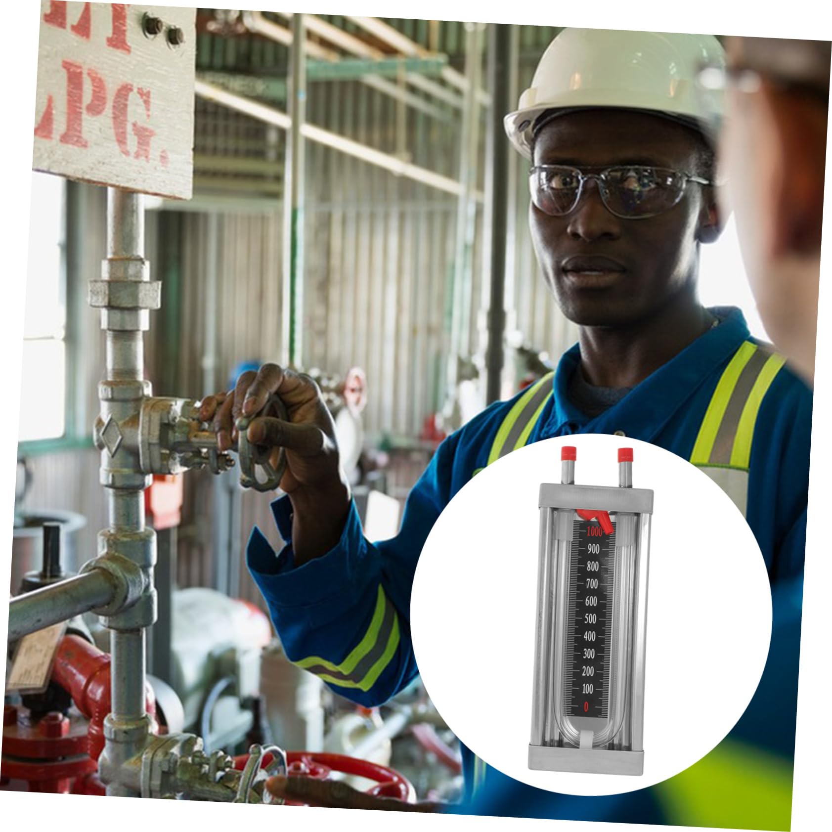 SOLUSTRE 5piezas Manómetro De Presión Diferencial Inoxidable Medición De Presión Positiva y Negativa Tuberías De Gas Medidor De Columna De Agua Herramienta Precisa y Duradera Para Uso