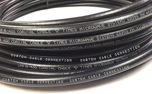 Miniatura 6 de 3 pies LMR-400 N macho a N hembra Tiempos de extensión Microondas LMR400 50 Ohm Cable de antena coaxial de baja pérdida para radioaficionado, WLAN,