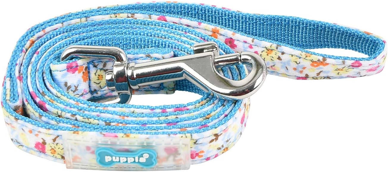 Puppia Wildflower Lead - Sky Blue - M
