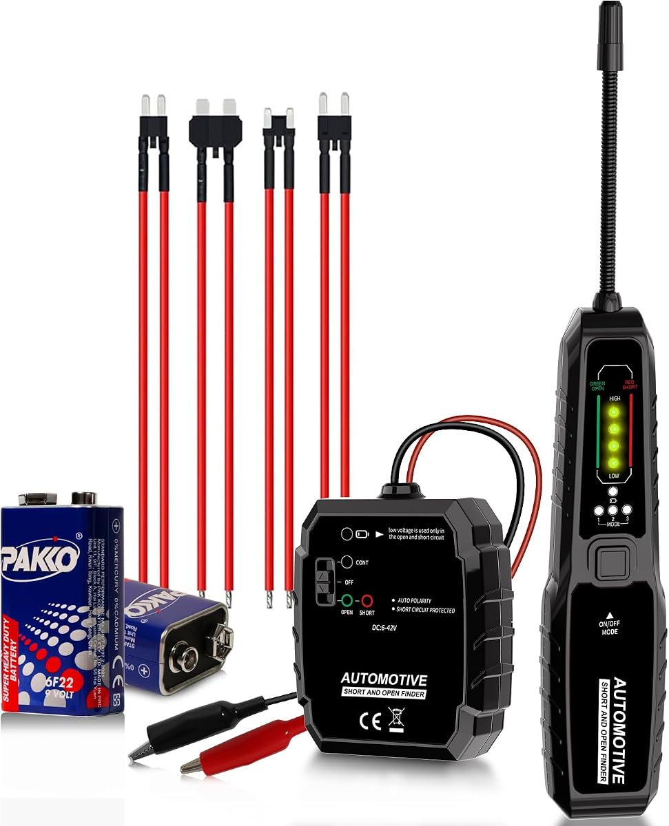 VSTM Wire Tracer Automotive Electrical Open & Short Finder, Circuit Breaker Finder, Circuit Tester, Fault Probe Cable Tracker, DC 6-42V Electrical Circuit Diagnostic Tool