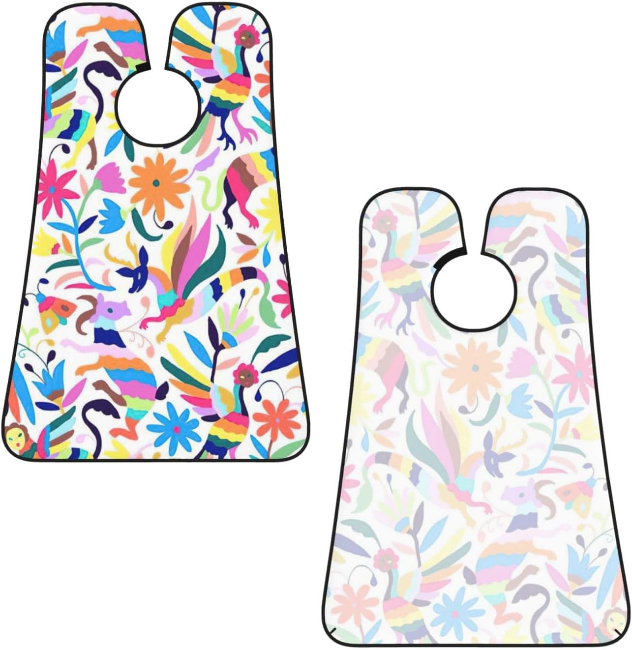 Mexican Otomi Animals Print Beard Bib Apron, Shaving Apron For Dad, Men'S Hair Catcher For Shaving Best Gifts For Dad