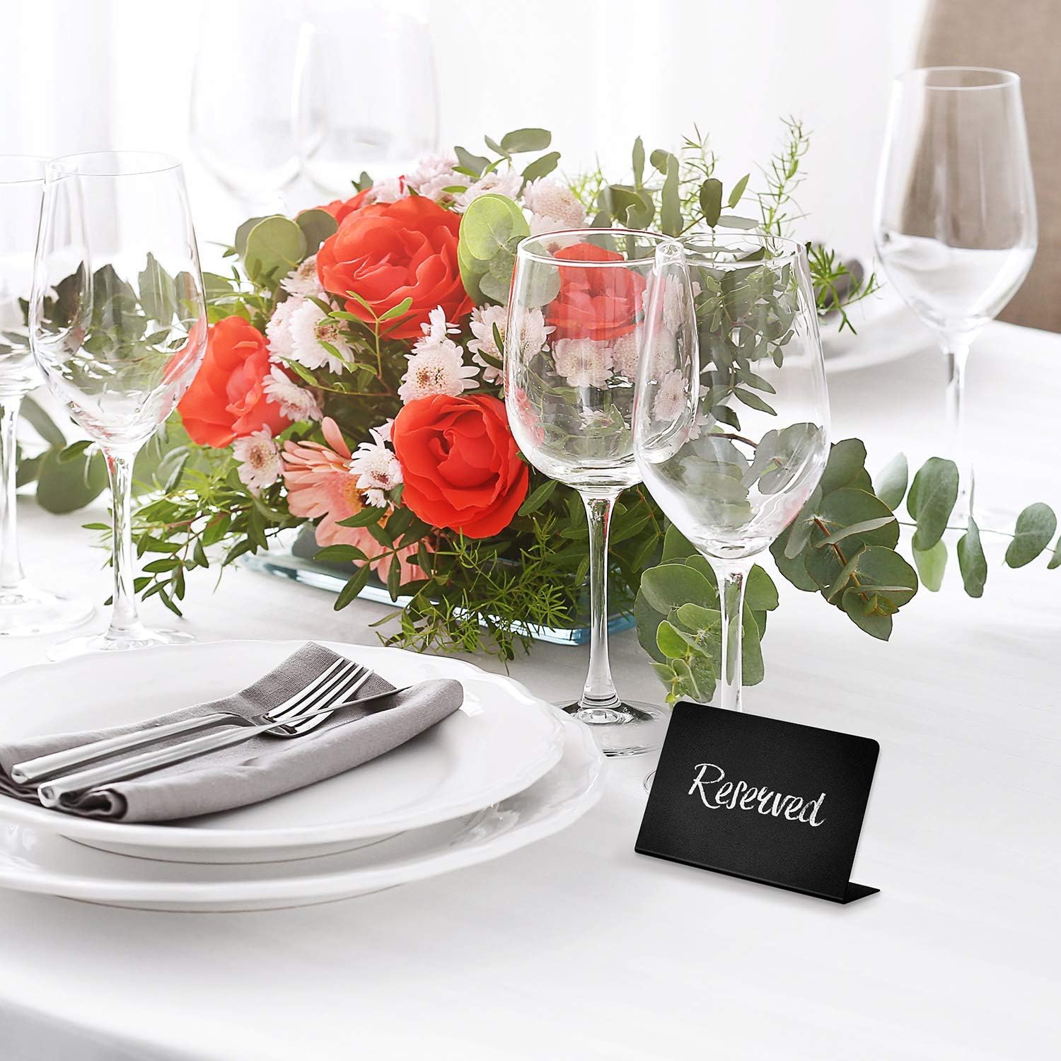 Pizarras Pequeñas Negras PVC 10x7,5 cm Reutilizables con Rotuladores para Buffet Panadería Fiestas