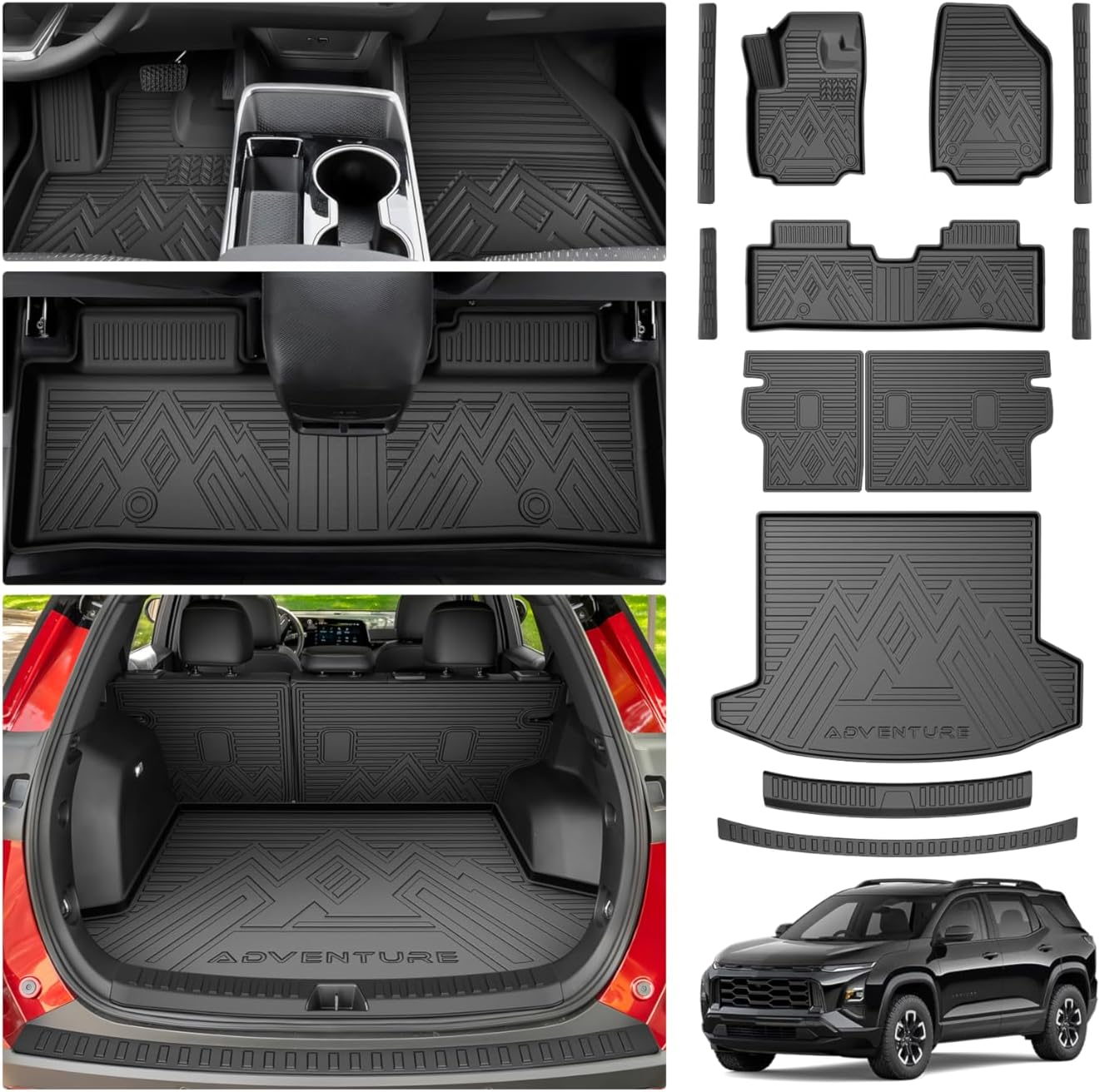Cartist Floor Mats for Kia K5 (Only FWD Models) 2021-2026 & Hyundai Sonata/Sonata Hybrid 2020-2026, All Weather Cargo Liner for K5 Accessories, Heavy Duty Car Mats, Car Accessories