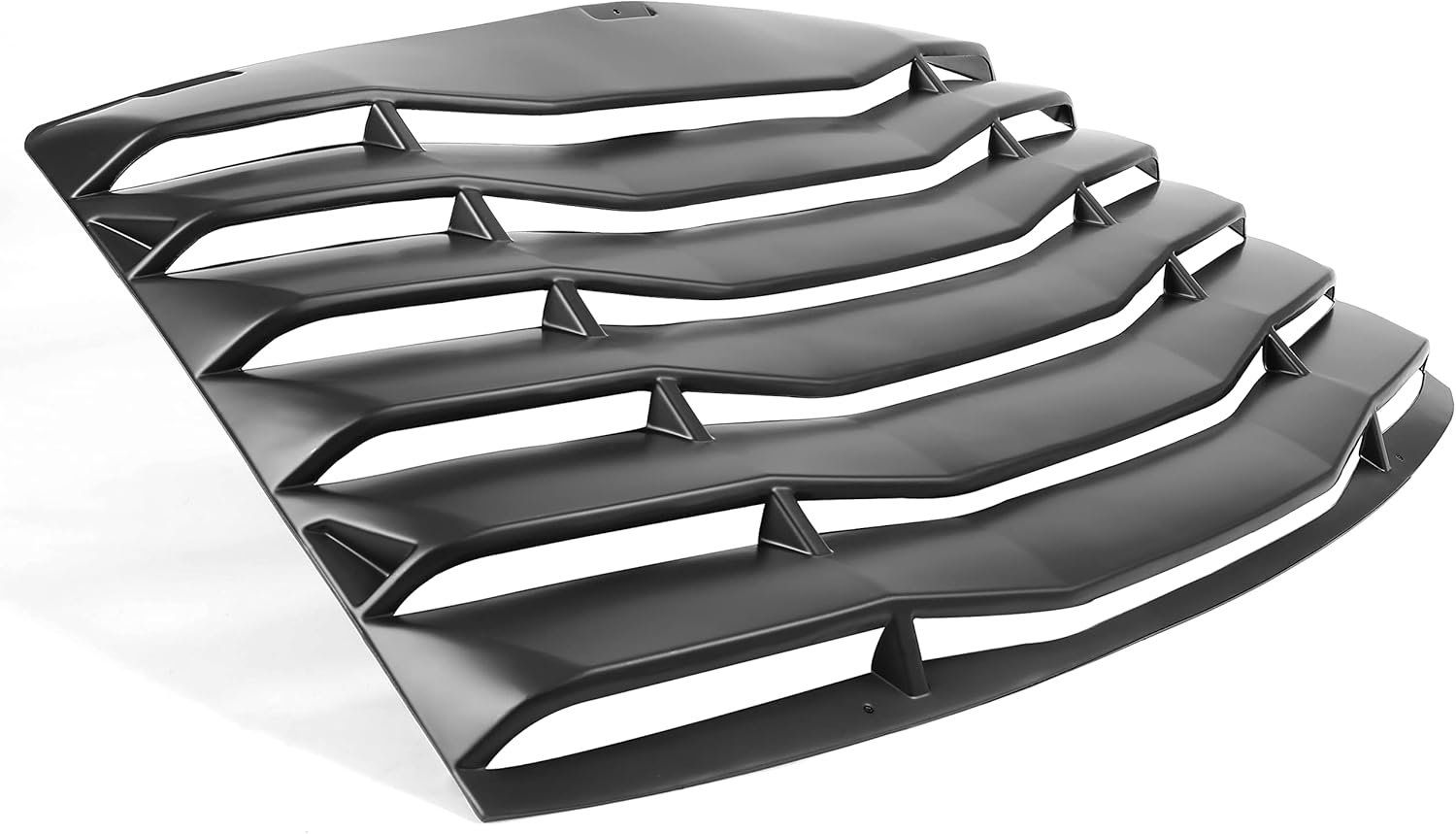 HECASA Rear Window Louver Compatible with 1994-2004 Ford Mustang Rear Windshield Sun Shade Cover Vent ABS Material Painted Black