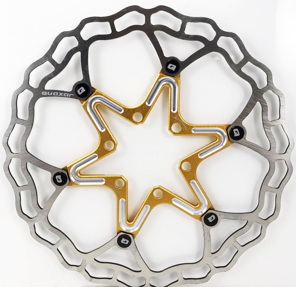 QUAXAR CNC Alloy Ultralight Cycling Bicycle MTB Bike Brake Disc Rotor 160mm 6 colours + bolts