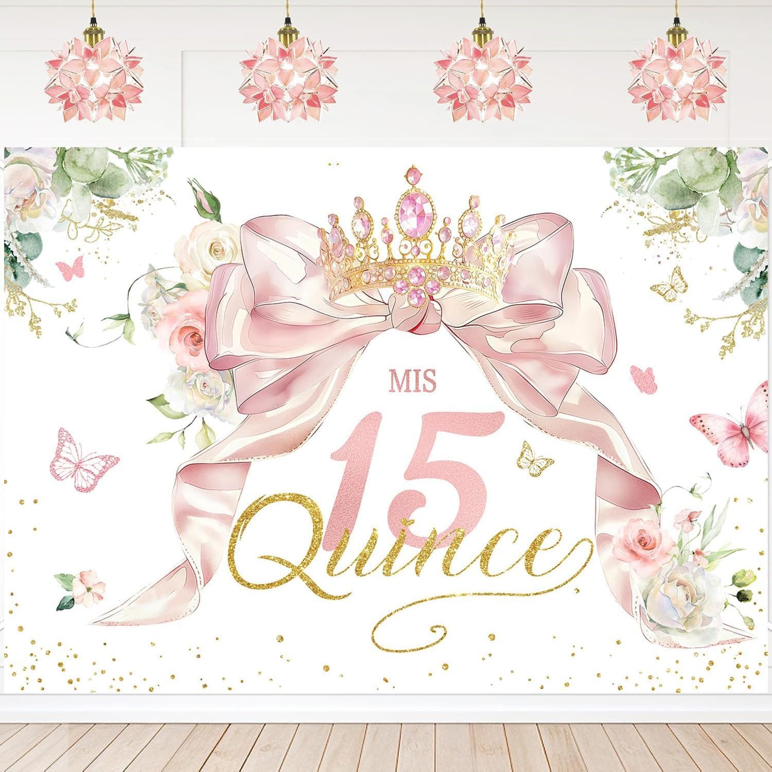 Amazon.com : InMemory Quinceanera Mis Quince 15th Birthday Backdrop for