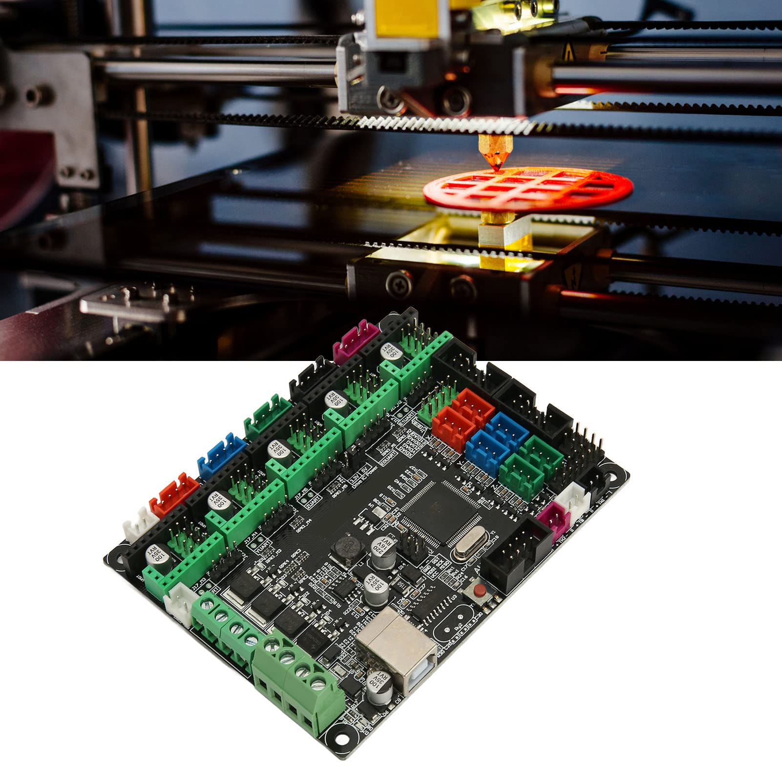 Annadue Placa Base MKS, MKS Gen L V2.1 Placa de Control de la Impresora 3D Placa Principal para TMC2209/TMC2208/TFT35 V3.0/TFT35 E3/BL TOUCH/LCD12684, para Rampas 1,4/Ramps 1,5/Ramps 1,6