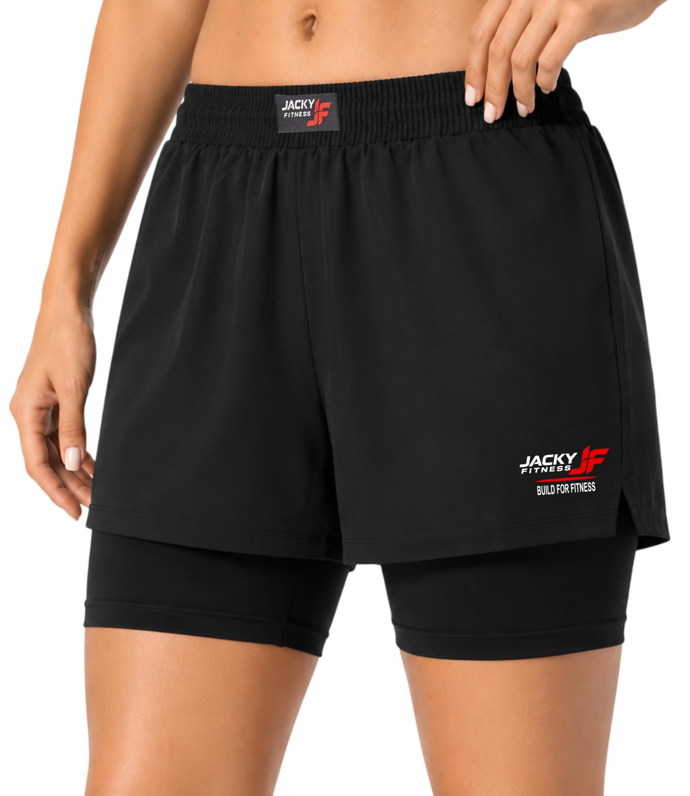 Women's 2-in-1 Running Shorts with Built-in Compression Liner, High Waist Quick Dry Athletic Workout Gym Sports Shorts with Inner Pocket, Lightweight & Breathable-picture-50