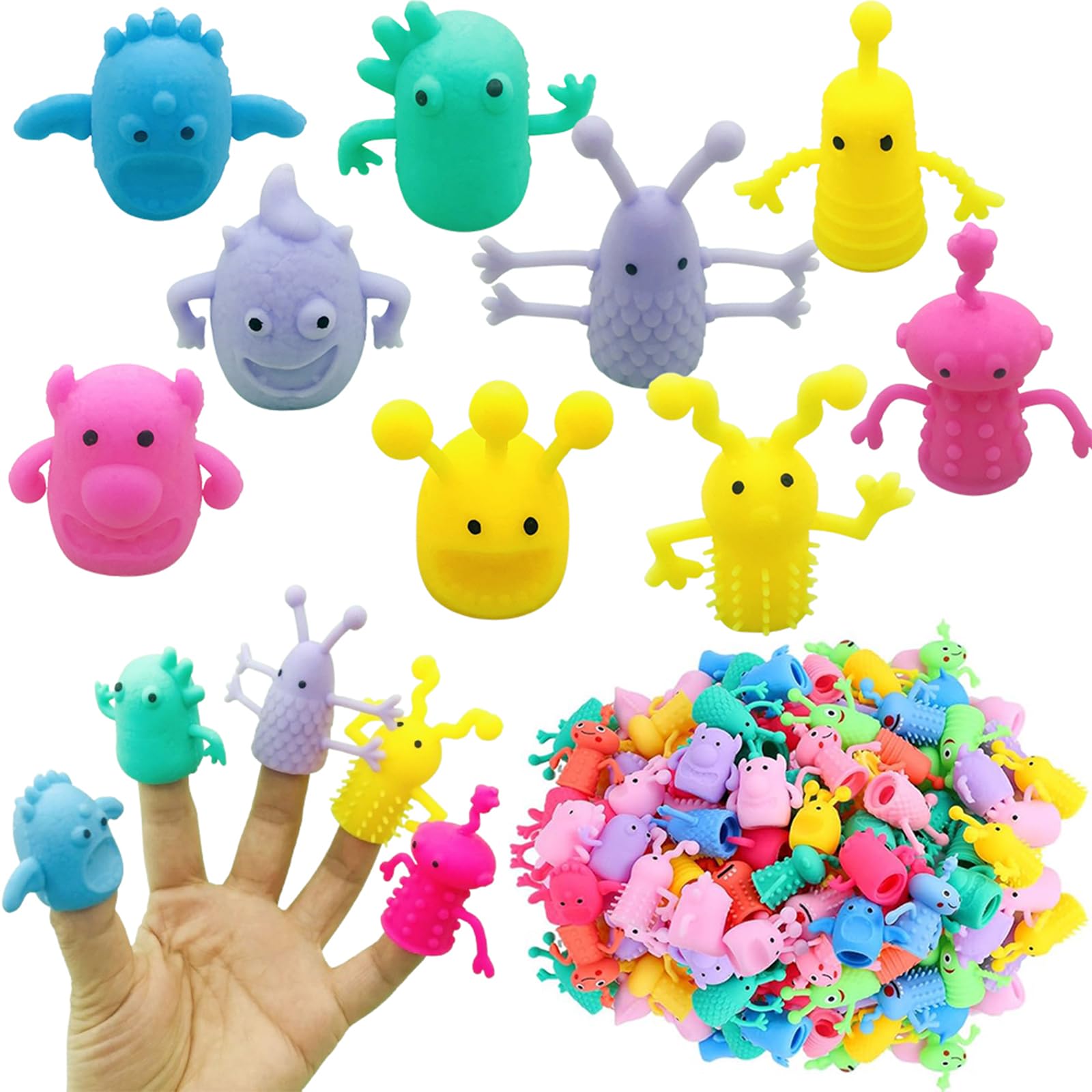 30pcs Bambole da Dito, Marionette da Dito per Mostro Occhio Marionette da Dito, Perfetto per Festival, Festa di Cosplay, Festa di Pasqua, Colore casuale