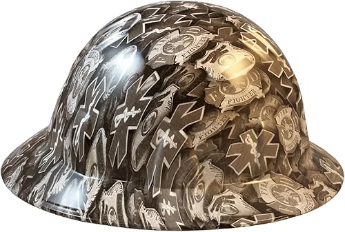 Miniatura 3 de Texas America Safety Company Sombrero duro de ala completa Hydro Dipped con diseño patriótico con suspensión de trinquete de 4 puntos y bolsa