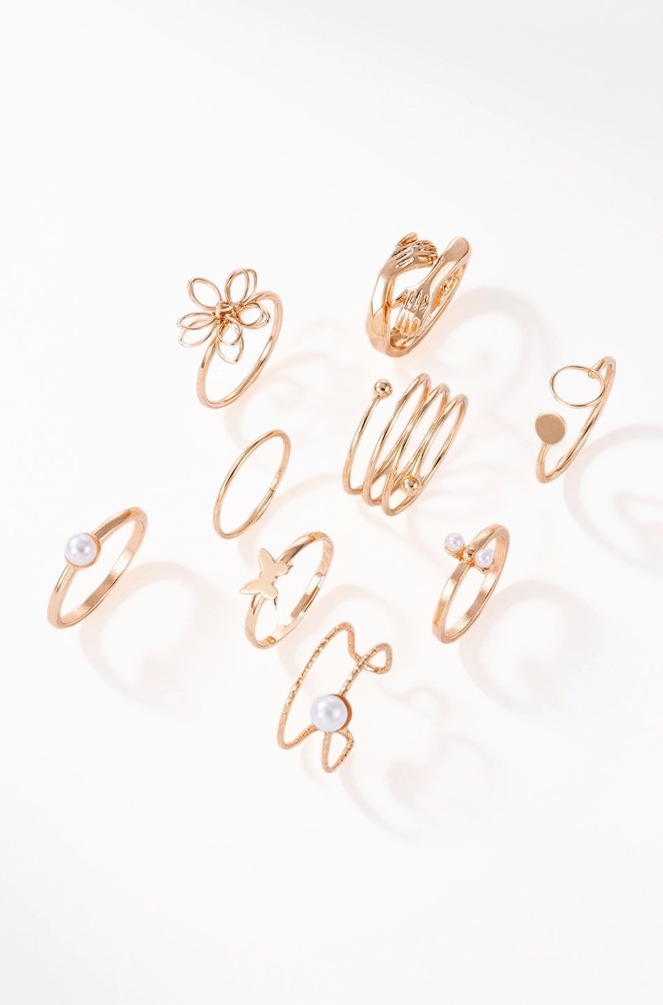 9 Pcs Latest Stylish Rings for Women and Girls (14751r)