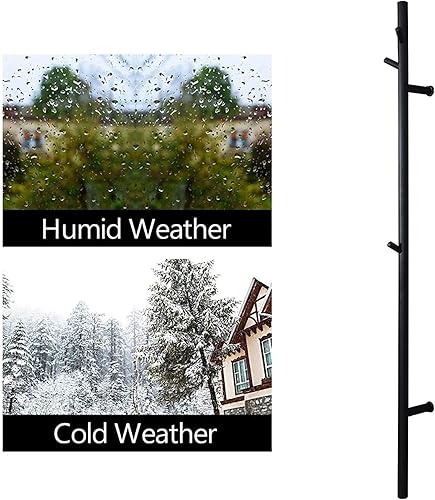 Miniatura 3 de Calentador de toallas eléctrico, toallero térmico con 3 ganchos, interruptor LED de acero inoxidable 304, calentador de toallas de baño montado en