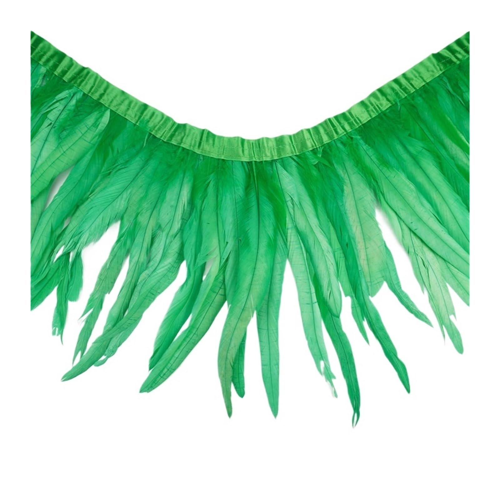 Frangia Con Piume 2 metri Colorato Gallo Coda Piuma Trim for Il Cucito E Artigianato FAI DA TE Piume Frange for I Vestiti Accessori di Carnevale