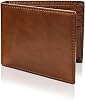 Bifold Wallets for Men, RFID Blocking Wallet Thin Wallets for Men Minimalist Wallet, Lightweight Mens Wallet Mens Slim Wallet for Work, Shopping brown