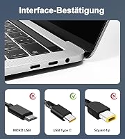 STLIERT 65W USB-C nabíjačka na notebook pre Lenovo ThinkPad X1 Carbon T14 T15 L14 T480 T490 T580 T590 E480 E490 E580 E590 E595 Yoga C740 720 730 910 720-13IKB nabíjací kábel adaptér 4