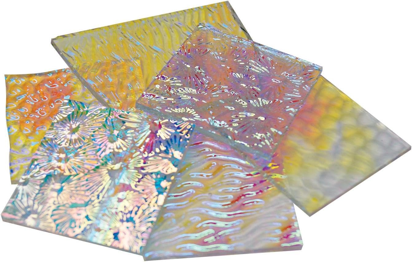 1/4 Lb CBS Experimental Dichroic Scrap On Clear - 96 Coe