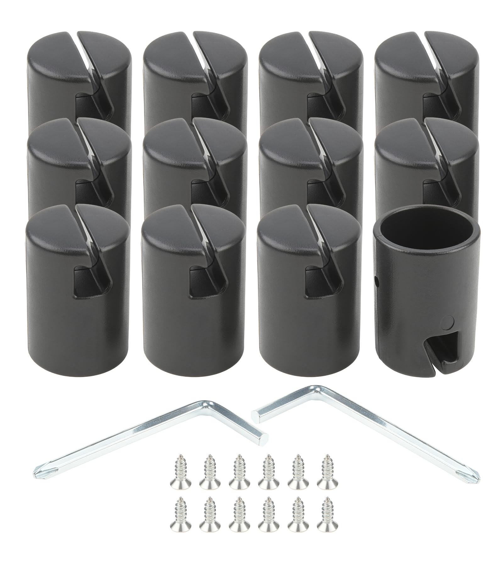 12Pcs 1.2 Inch Trampoline Pole Caps, Trampoline Enclosure Pole Caps Covers