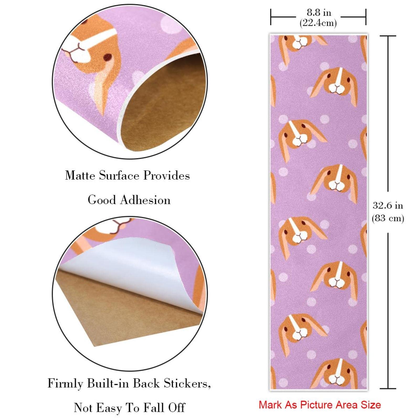 Pink Pet Lot de 2 feuilles de papier abrasif pour planche de skateboard et longboard