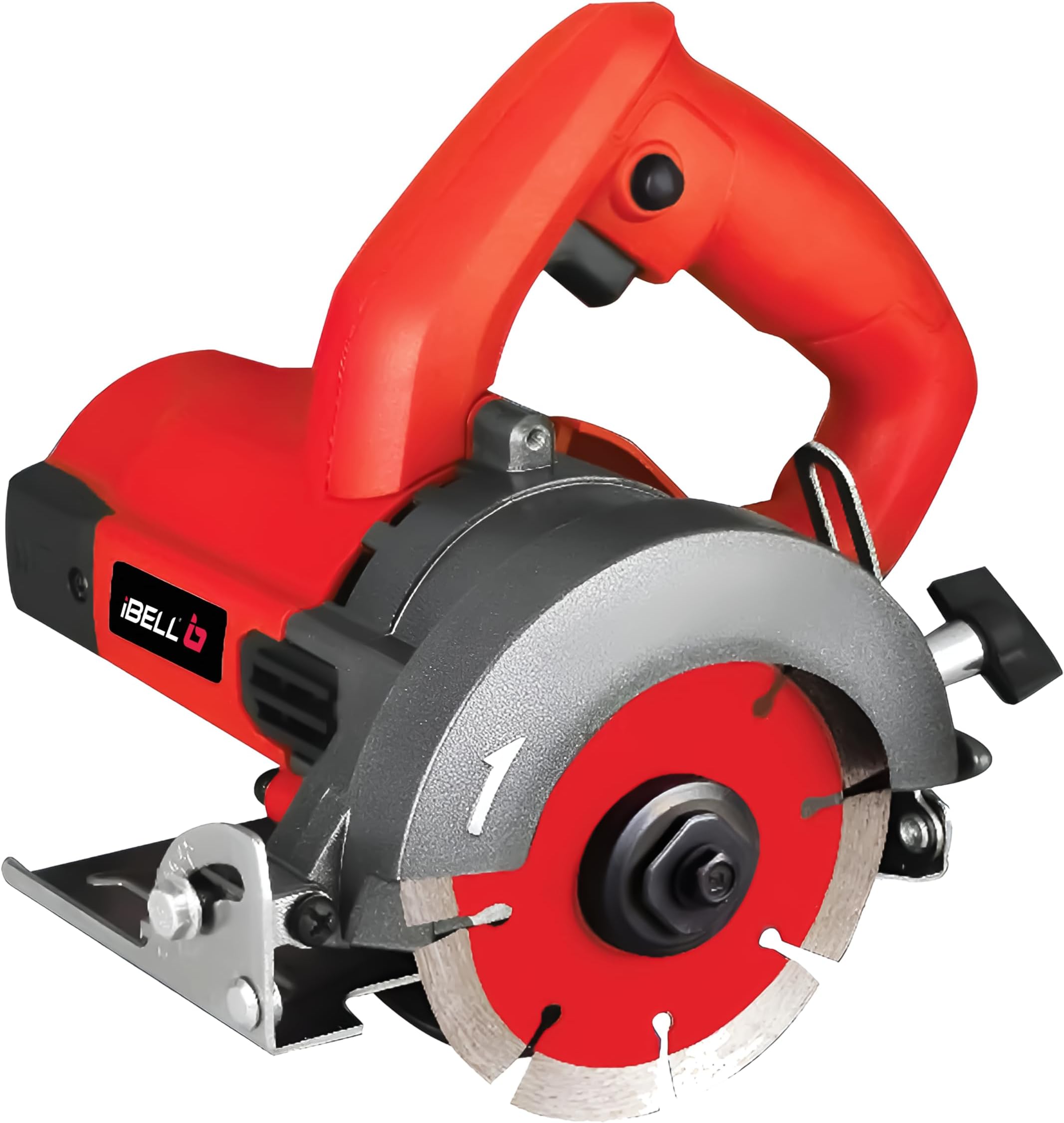 MC25-84 1300W Corded Electric Marble Cutter | Powerful 13000 RPM Copper Armature Tile Cutter for Masonry Work | 125mm Disc, Max 38mm Cut Depth, Adjustable Bevel & Depth, 230V Class II Safety