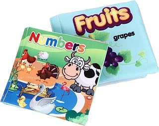 Toyvian 2 Pçs Brinquedo De Educação Precoce Livro De Pano Brinquedos Para Crianças Brinquedos Da Criança Kidcraft Playset Brinquedos Para Crianças Brinquedos Das Crianças Brinquedos Do