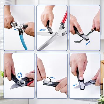 Knife Sharpener Electric for Kitchen -3-Stage -15 Degree Guiding Angle - Sharpener with 100% Diamond Abrasive - Quick Sharpening, Repair, Restoration, Polishing (Additional Outdoor Portable)