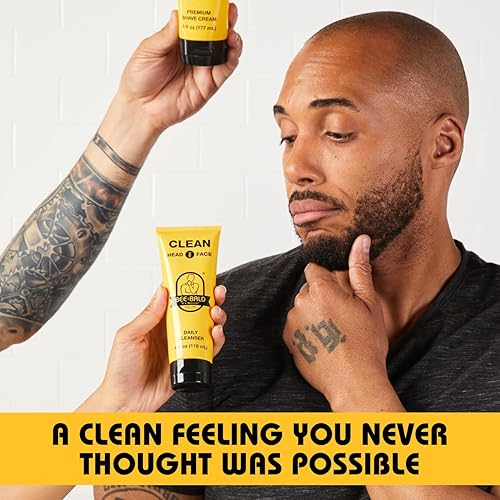 Miniatura 4 de Bee Bald CLEAN - Limpiador diario para cara y cabeza, limpiador facial prémium para hombres y mujeres, refresca y limpia a fondo, 4 onzas líquidas