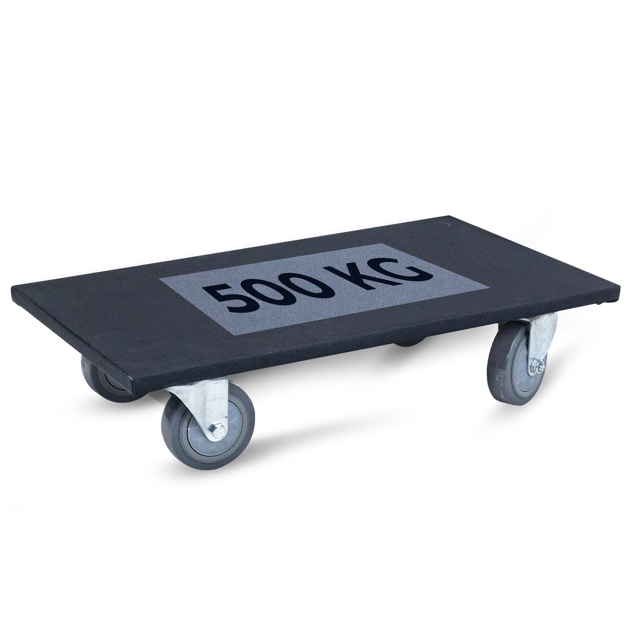 Horison Industries Black Heavy Duty Moving Dolly - Wooden Dolly For Appliance Movers And Furniture Dolly Trolley On Wheels For Heavy Objects - 600X350x140mm Heavy Duty Dolly, 500Kg Load Capacity